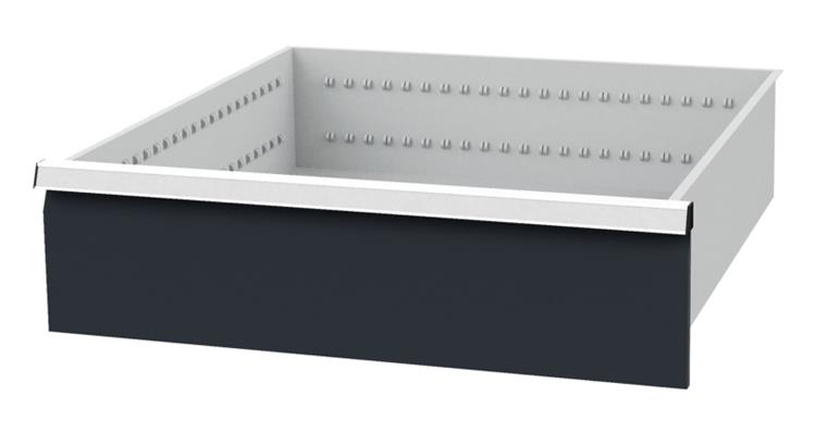 Schublade BxT 600x600mm Vollauszug 100% 100kg Fronthöhe 175mm RAL7035/7016