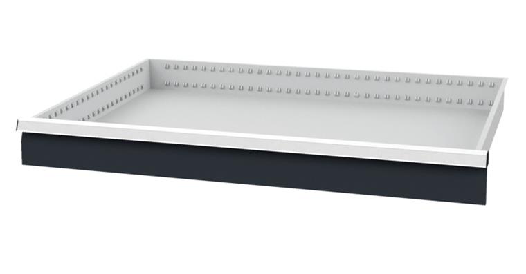 Drawer WxD 900x600mm full-exten. sl. 100 % 180kg front height 100mm RAL7035/7016