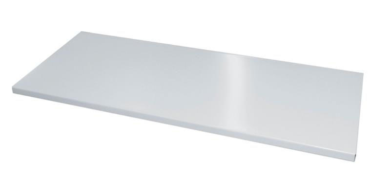 Einlegeboden RAL 7035 für Wandhängeschränke mit gelochter Rückwand Breite 400 mm