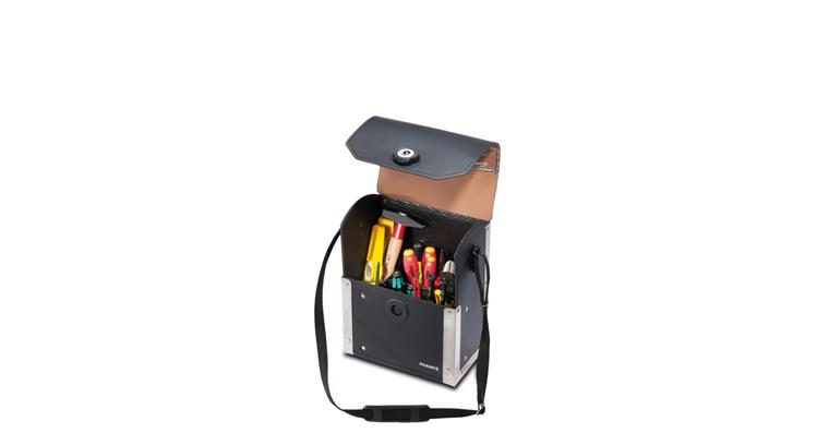 1086323102 Tool bag TOP-LINE (empty) cowhide black magnet 230x140x300 mm 1.5 kg