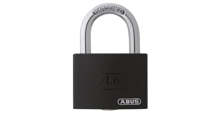 Vorhangschlösser my Lock Bügel-Ø 6,5 mm schwarz 43x18x61,5 mm