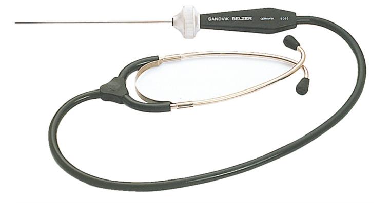 1088060101 Polyscope listening device probe tip steel, handle/sound cables made of plastic