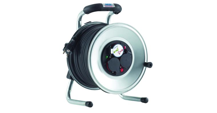 1088205202 Steel cable drum 40m 3 sockets IPX4 cable H07RN-F 3G1.5 m diagnostics system