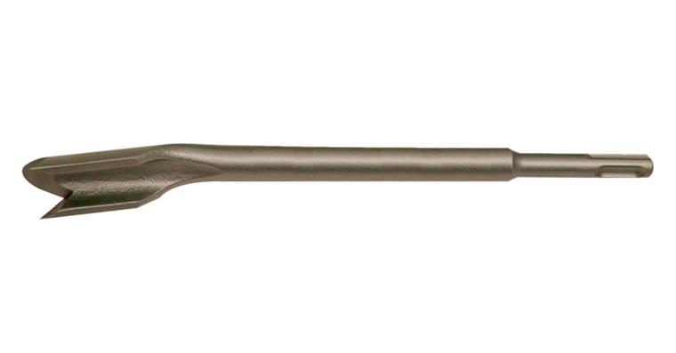 Channelling chisel w. SDS-plus chuck, L 250mm, W 22mm in heat-treated steel