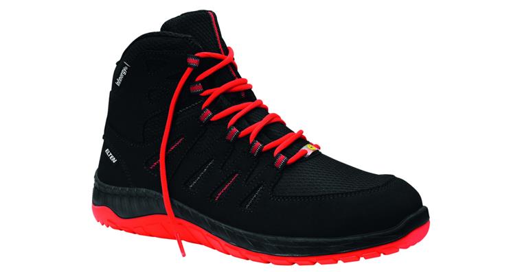 Safety boots Maddox Black-Red Mid S3 ESD size 44
