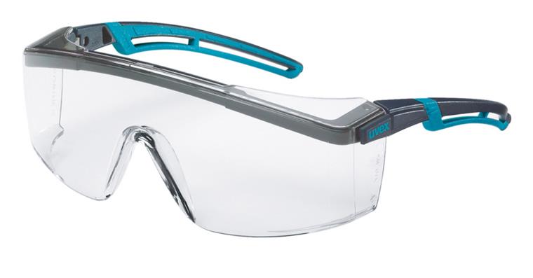 Safety goggles astrospec 2.0 anthr/petrol lens extremely scratch-resistant clear
