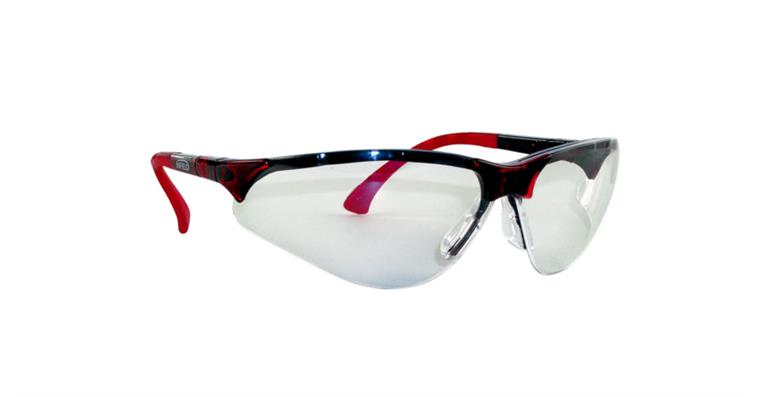 Safety goggles Terminator red lens clear