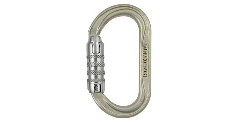 Carabiner OXAN Triact-Lock opening width 22 mm breaking strength 38 kN