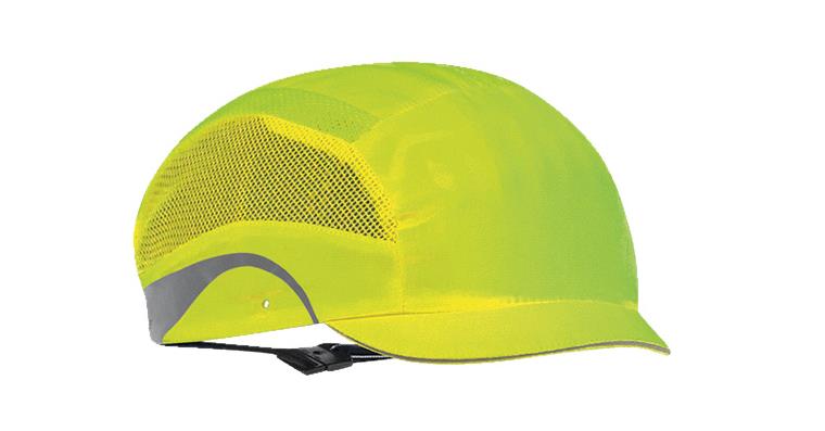 1093010949 Bump cap Aerolite® hi-vis micro peak size 53-63 cm bright yellow