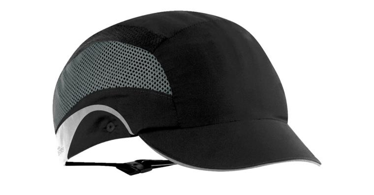 Bump cap Aerolite® short peak size 53-63 cm black