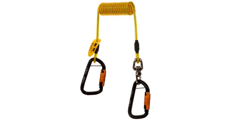 Coil tether Hook2Hook load capacity max. 2.3 kg length 10.2-157.5 cm