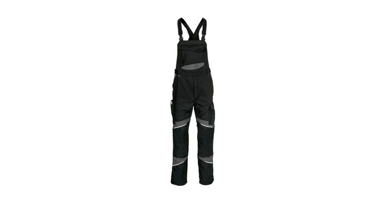 Latzhose ACTIVIQ cotton+ schwarz/anthrazit Gr.60