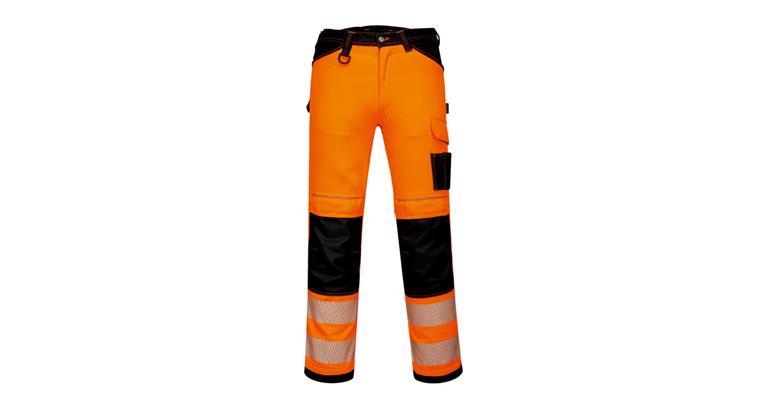 PORTWEST Hi vis trousers PW3 orange black size 28 in EU size 44