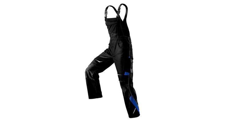Latzhose PULSSCHLAG schwarz/kornblau Gr.56