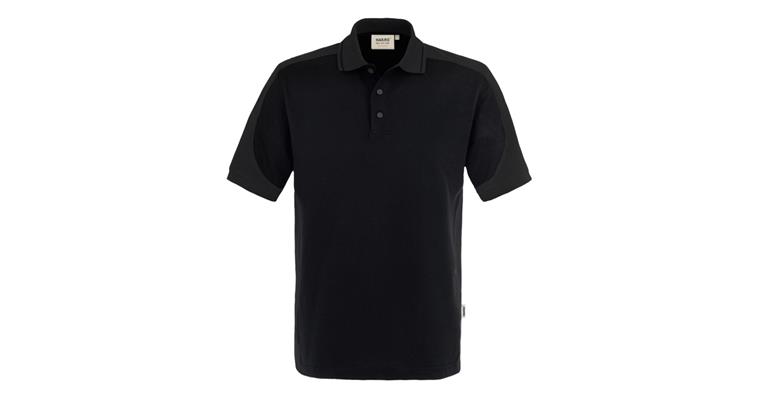 Polo-Shirt Contrast Mikralinar® schwarz/anthrazit Gr.XS