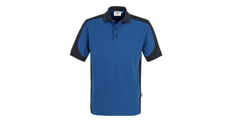 Polo-Shirt Contrast Mikralinar® royal/anthrazit Gr.L