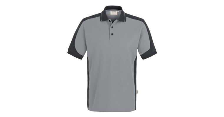 Polo-Shirt Contrast Mikralinar® titan/anthrazit Gr.L