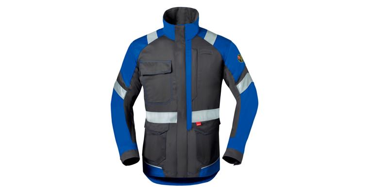 Long jacket 5Safety Image protection class 2 grey/cornflower blue size 56