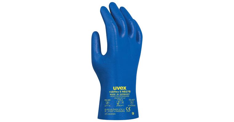 Chemikalienschutz-Handschuh Rubiflex S NB27B VE=10 Paar Gr.9