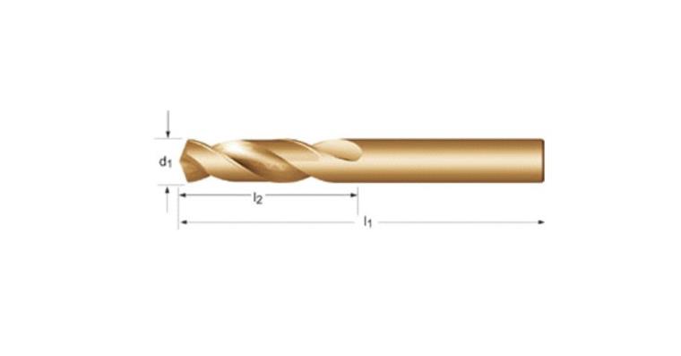 Spiralbohrer DIN 1897 HSS-Co kurz Ø 3,4 mm