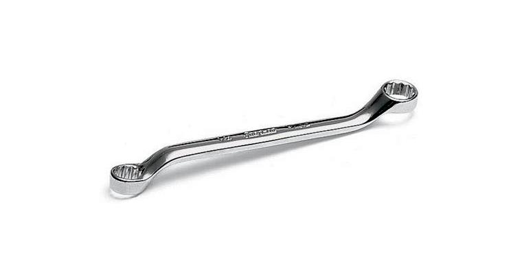 Bi-hexagon double box-end wrench 7/32 inch x 15/64 inch