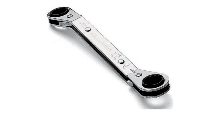 Ratchet box-end wrench depressed centre 1/2 inch x 9/16 inch