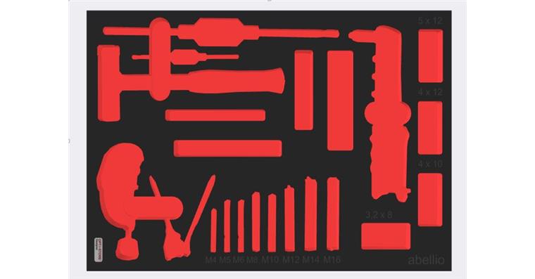 TCS-Einlage Layout OPT-I-Store durch LHT bis 0,3 m² 30 mm