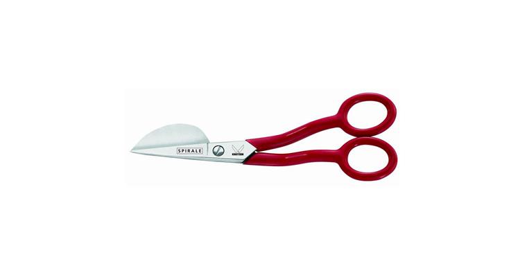 Pile shears, nickel-plated handles red 150 mm