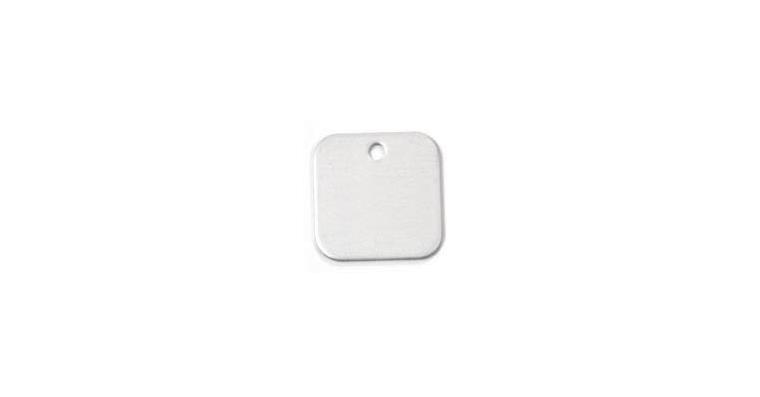 1004784035 Aluminium ID tag blank square 30x30x1 mm