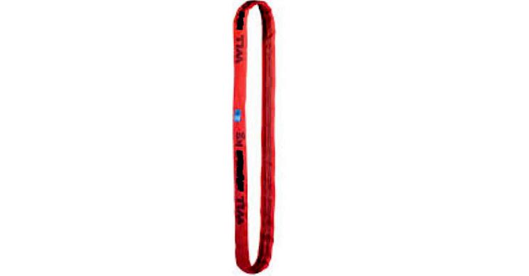 1004802001 Round sling DIN EN 1492-2 red admissible load 5,000 kg length 2 m
