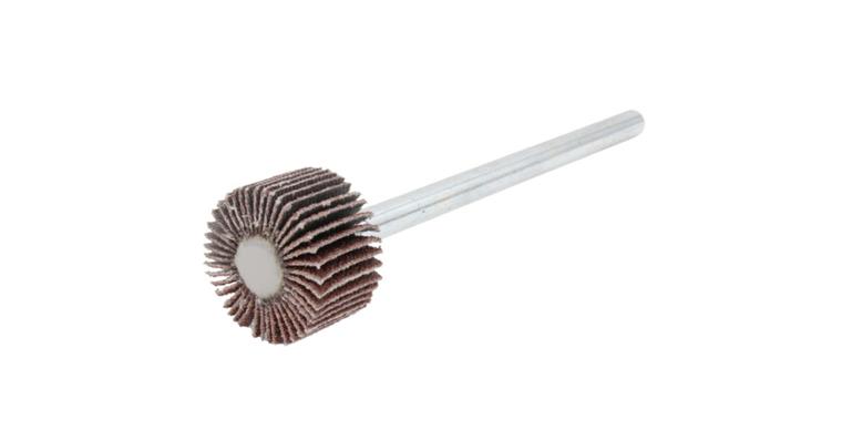 1008431000 Schleiffächer Normalkorund 15x15mm Schaft Ø 3mm Korn 80