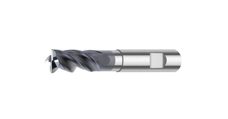 SC HPC mill cutter INOX long Z4 w. clearance DIN 6535 HB Varocon d. 16 mm