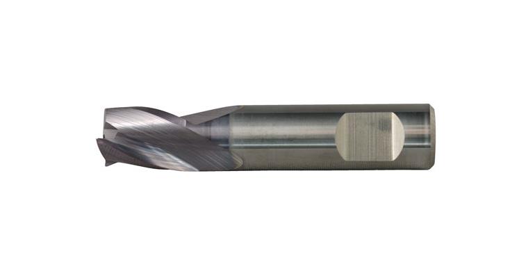 SC mini end mill dia. 10mm 30° TiAIN Z 3 DIN 6535HB x-short with clamp. surface