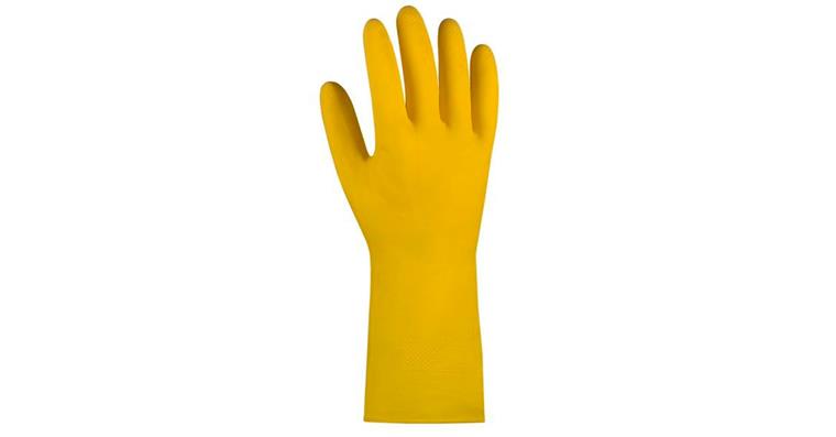 1002680657 Haushaltshandschuh naturlatex, gelb, Gr. XL, Pack=10 Paar