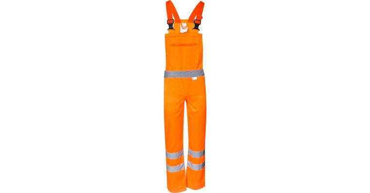 1002683675 Hi-vis dungarees orange EN ISO 20471, cl.2, size 54