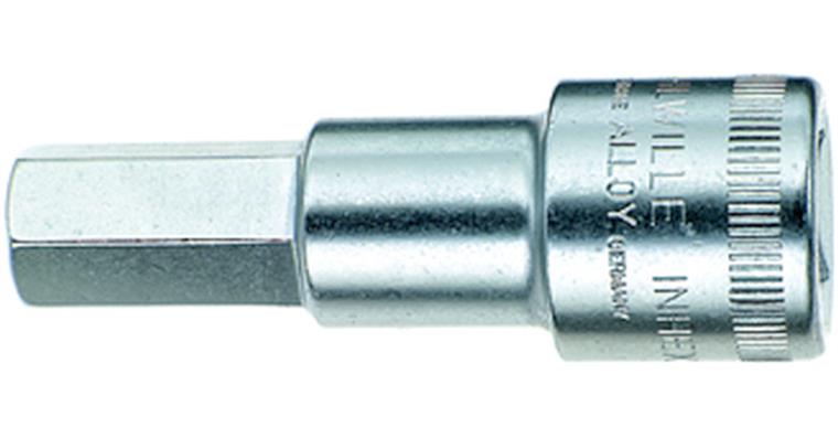 STAHLWILLE screwdriver bit, 6 mm, 1/2 inch, length 220 mm for hexagon socket
