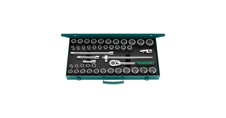 Steckschlüssel 1/2' 45-teilig Doppelsechskant