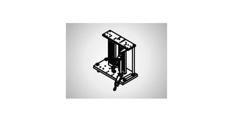 Meßständer mit Säulen 1P2SP H520h340