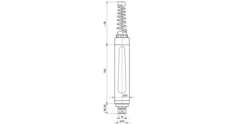 1001745508 Messgerätehalter f. induktive Messtaster 844 Dge, für Messköpfe 16 - 200 mm