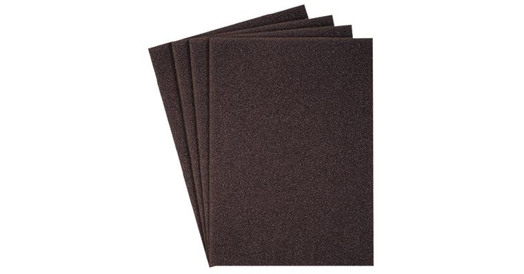 1001726190 Corundum linen cloth brown 230 x 280 mm grain 180