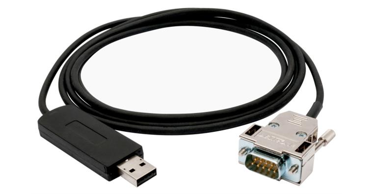 TESA connection cable, RS232 (Sub D) with USB plug