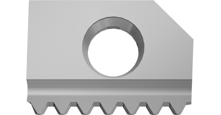 HM-Gewindefräsplatte K10 60° P1,0mm