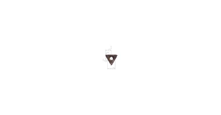 Indexable insert DED.0300.08-D for holder R/L..2-D cat. no. 18765-18766