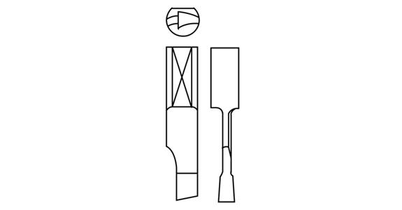 Kreisschneider-Messer Typ 00/00A für Kunstst. Pertinax usw. bis 30 mm HM