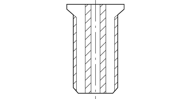 Threaded bushing (18472 719) for ISO indexable insert holders