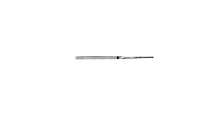 Diamond needle file, flat, D91 fine, length 140 mm, shank dia. 3 mm