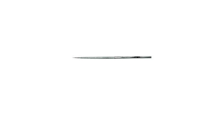 Diamond needle file, triangular, D91 fine, length 140 mm, shank dia. 3 mm