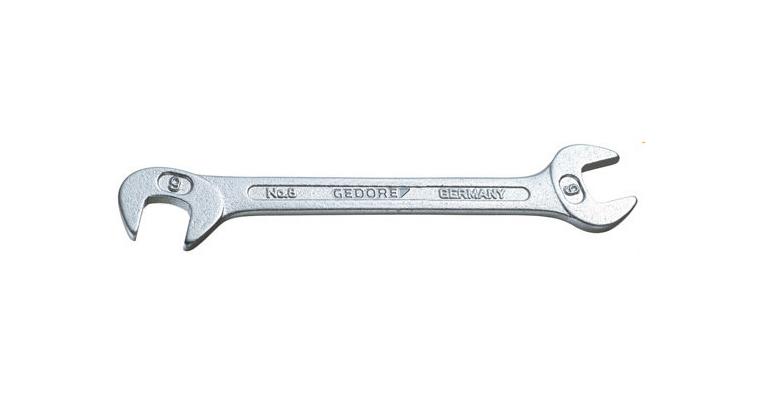 Small double open-end wrench V34CrMo4 steel size 4x4 mm