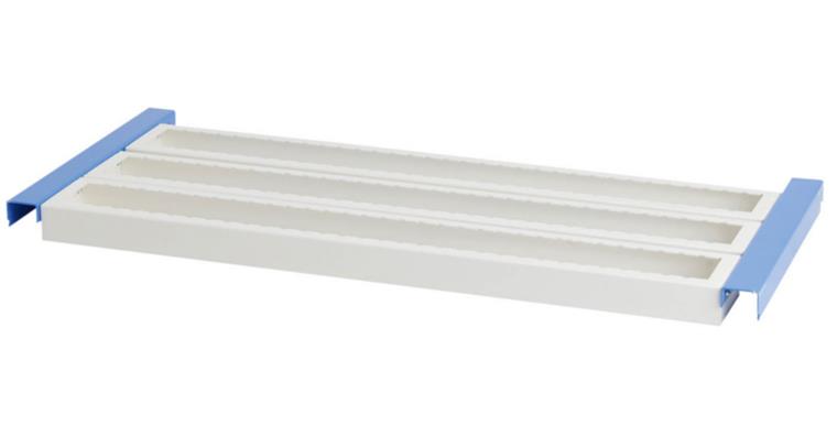 CNC holder frame, pull-out, f. roller shutter cabinet, load 50 kg 950x420x68mm