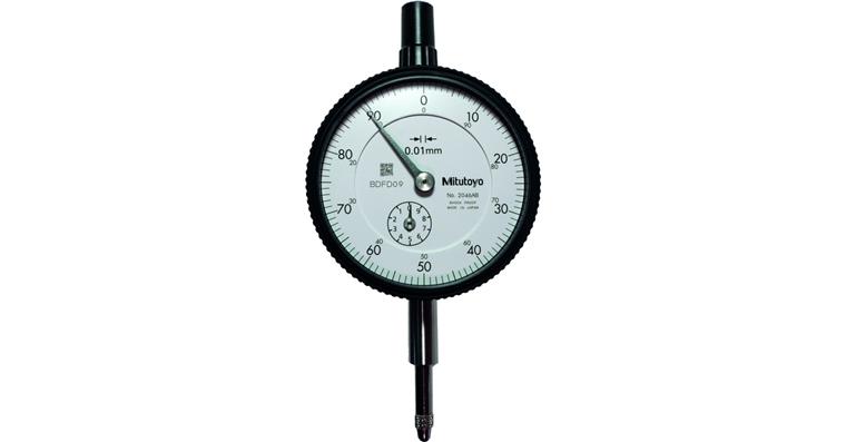 Dial gauge scale 0-100, scale interval 0.01 mm, measuring range 10 mm